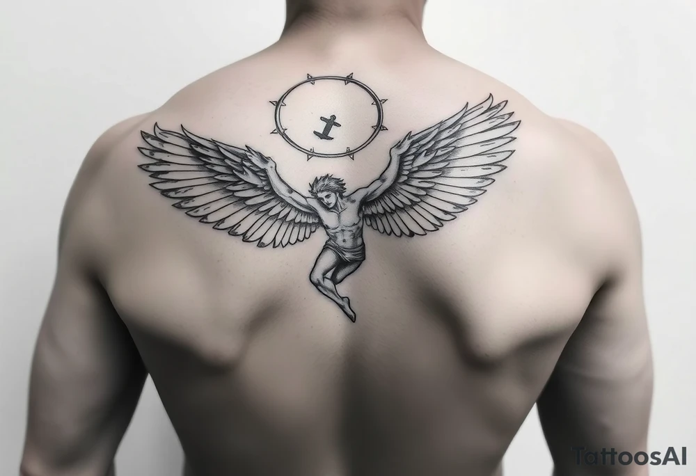 Icarus falling from the sky tattoo idea