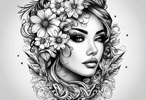 a unique tattoo design that incorporates the name “Sarah” in an artistic and stylish way tattoo idea