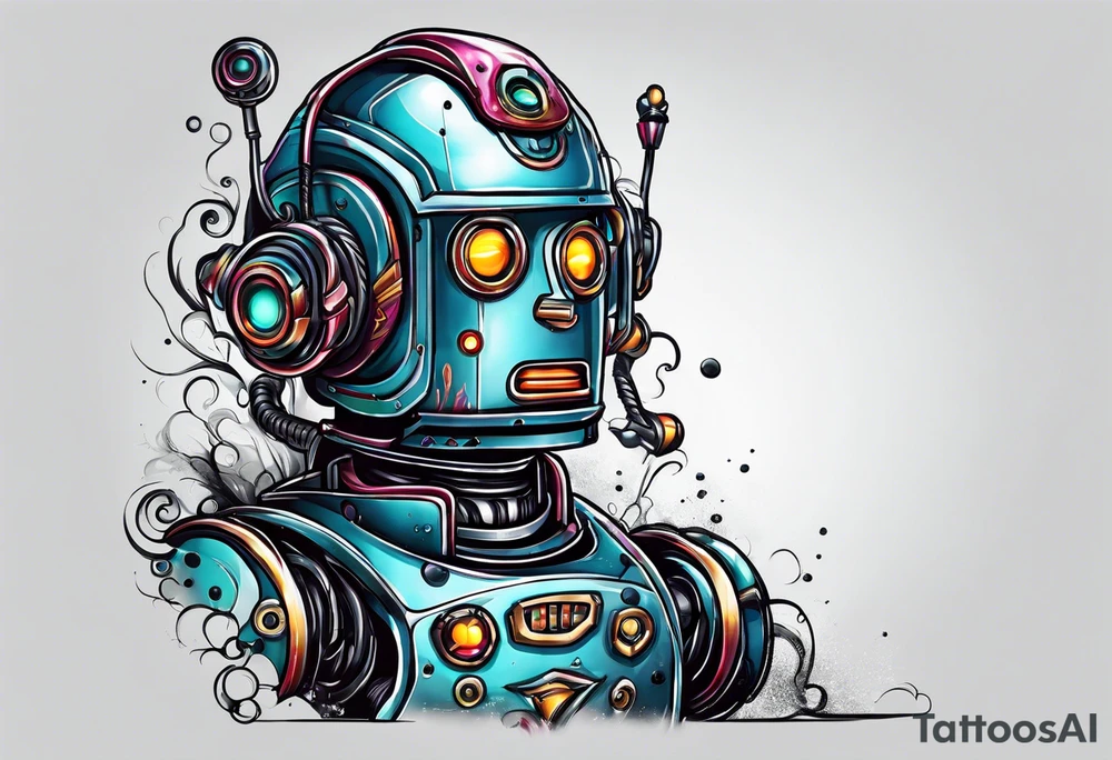 Robot tattoo idea