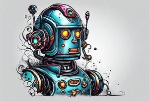 Robot tattoo idea
