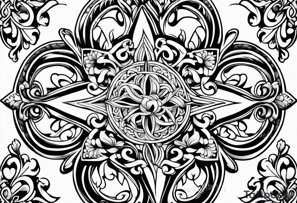 Fleur de lys celtique tattoo idea