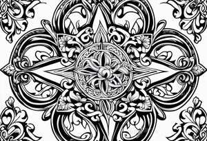Fleur de lys celtique tattoo idea