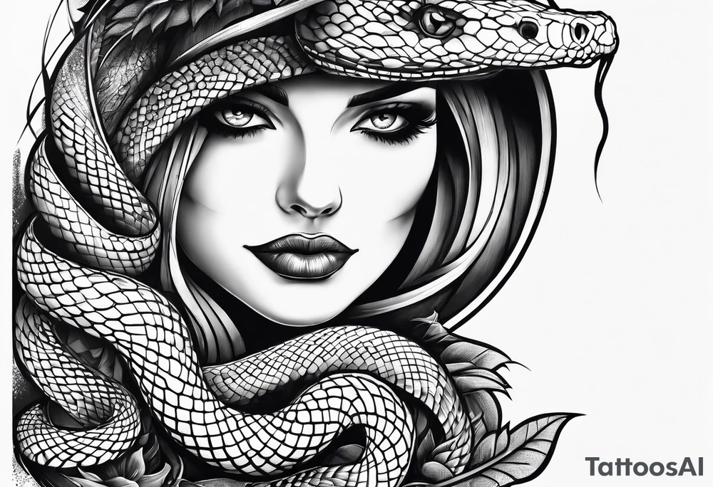 Bullets forming a snake tattoo idea