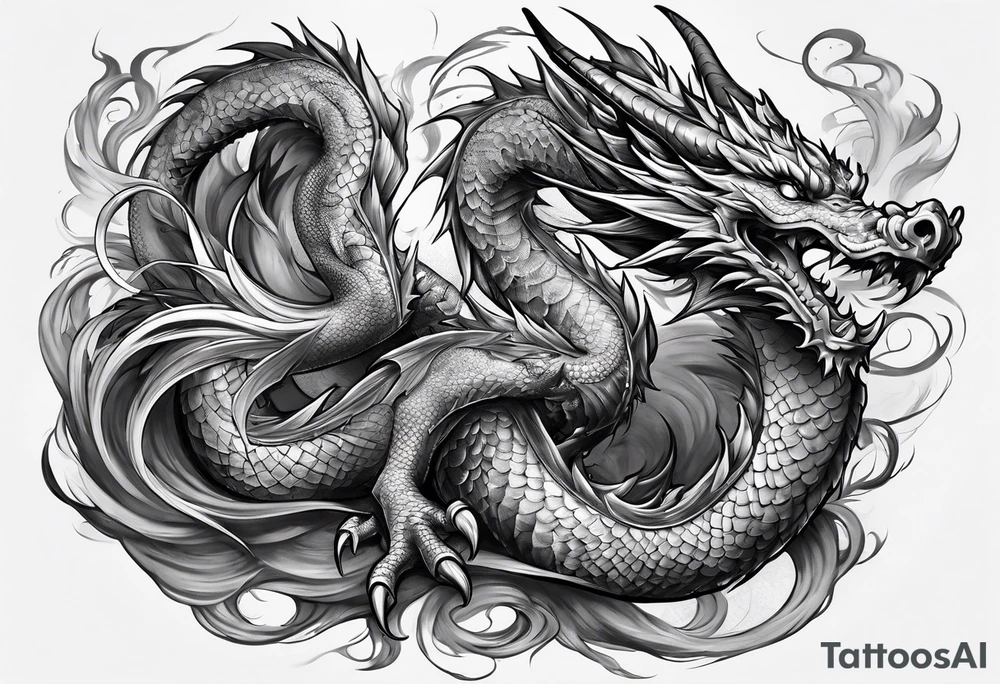 Dragon sleeve tattoo idea