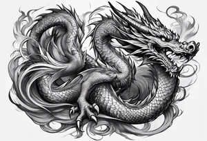 Dragon sleeve tattoo idea