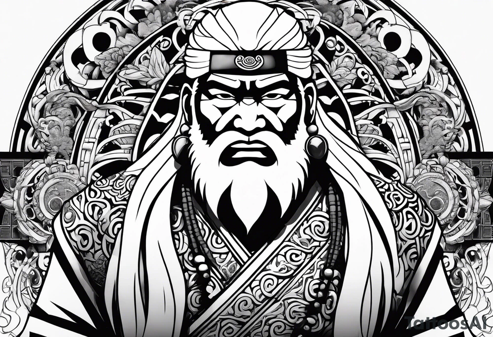 Jiraiya of the legendary sannin tattoo idea