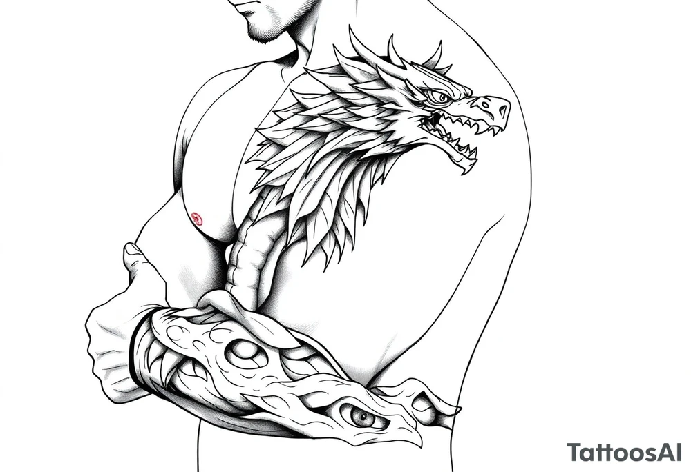 cultura egipcia  y dragón ball z tattoo idea