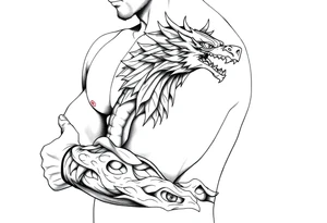 cultura egipcia  y dragón ball z tattoo idea