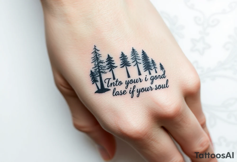 Into the forest I go to lose my mind and find my soul tattoo idea