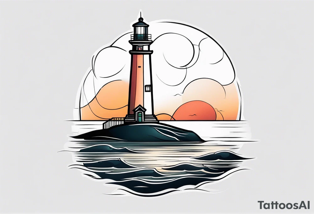 lighthouse tattoo idea