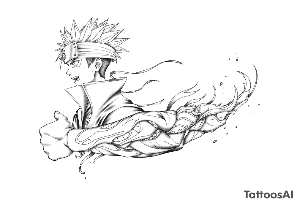 Naruto and sasuke tattoo idea