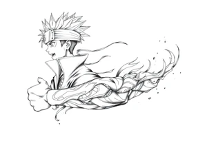 Naruto and sasuke tattoo idea