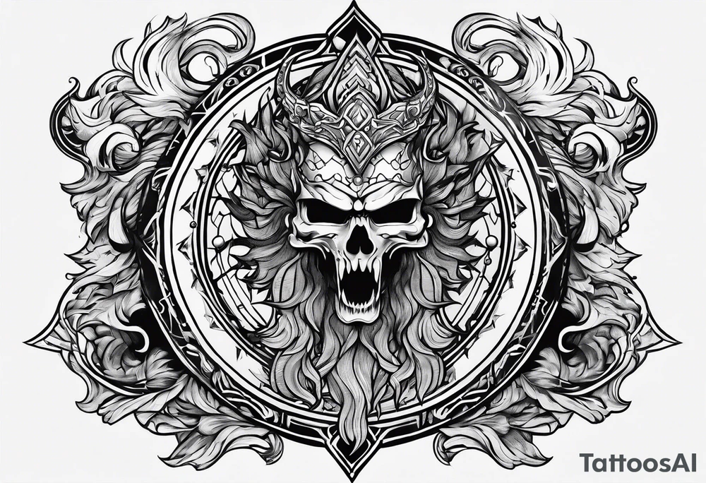 Valhalla fire tattoo idea
