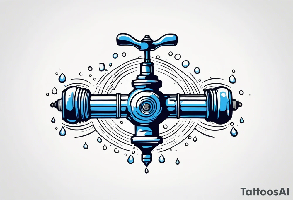 Sprinkler water tattoo idea