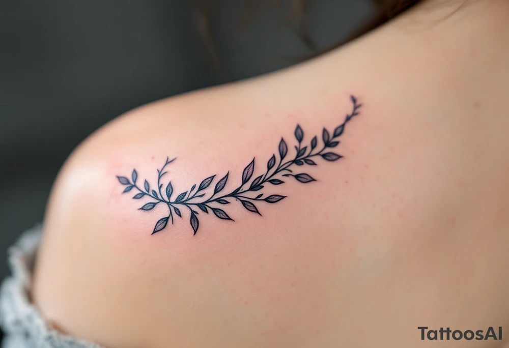 Cursive 25.02.1999 flowing along the spine in cool gray with a hint of icy blue. tattoo idea
