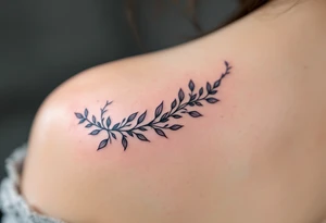 Cursive 25.02.1999 flowing along the spine in cool gray with a hint of icy blue. tattoo idea