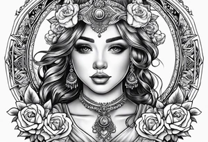 Baby nursing tattoo idea