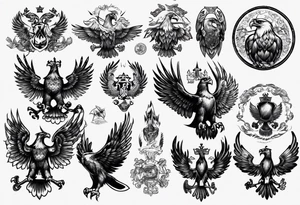 russian eagle tattoo idea