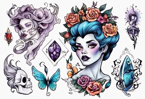 Ursula but young and beautiful tattoo idea