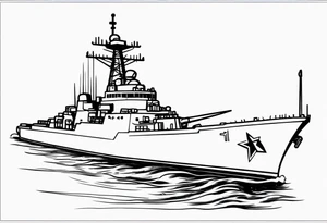 guided missile destroyer tattoo idea