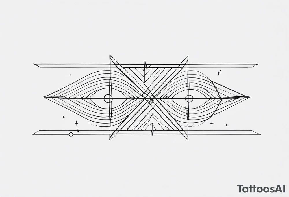 Forearm line tattoo idea