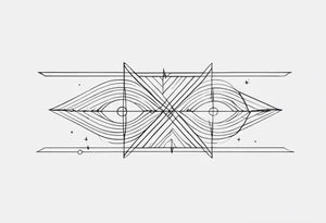 Forearm line tattoo idea