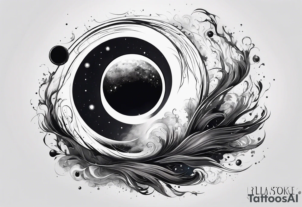 A black hole tattoo idea