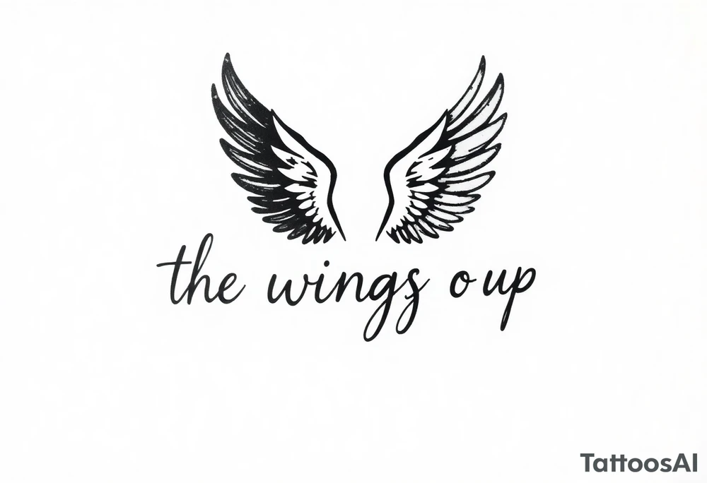 the wings go up

This tattoo design features a pair symmetrical angel wings drawn in black ink with a rough, sketch-like style. The left wing is darker, more defined, and appears denser, while the right wing is lighter, more delicate, and fragmented, creating a contrast between the two. The feathers are sharp and irregular, with fine lines and stray strokes extending outward, adding a raw and artistic feel. The overall look is dynamic and slightly chaotic, giving the impression of movement or an unfinished, ethereal form. This design symbolizes duality, freedom, transformation, or even struggle, making it a meaningful and visually striking tattoo. tattoo idea