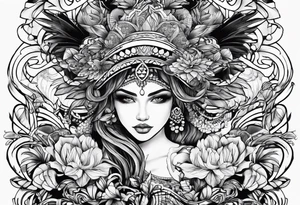 Arraia swimming tattoo idea