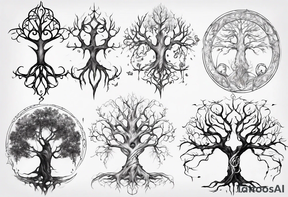 Elvish tree tattoo idea