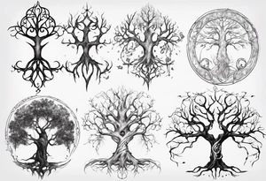 Elvish tree tattoo idea