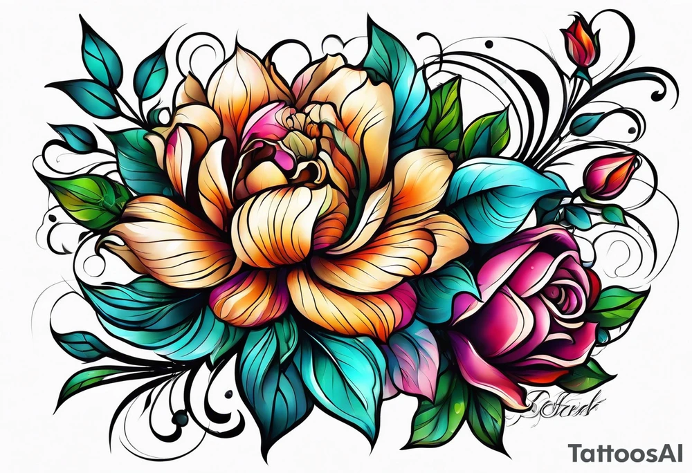 Flower tattoo idea