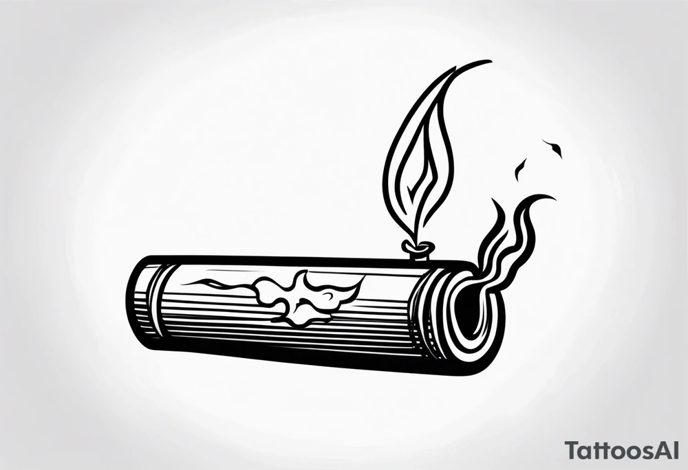 cigarette tattoo idea