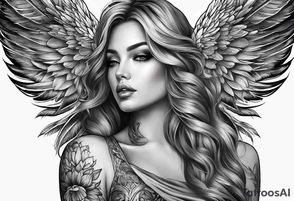 Angelic forearm sleeve that is detailed tattoo idea Angelic forearm sleeve that is detailed tattoo idea