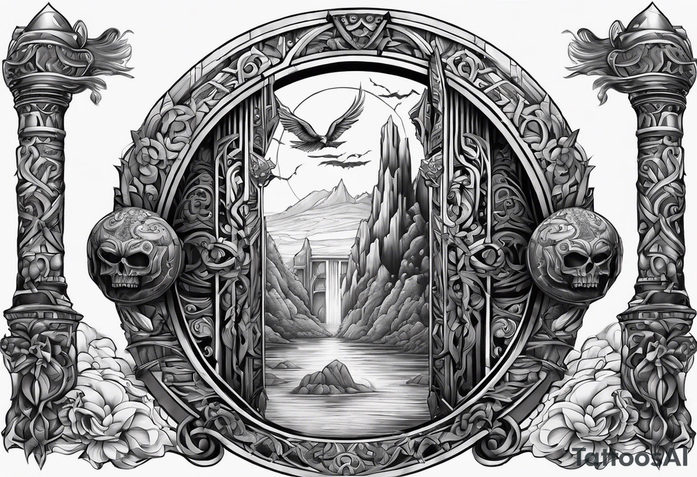 Valhalla gates tattoo idea