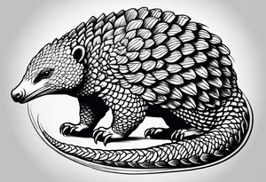 Pangolin  zen tattoo idea