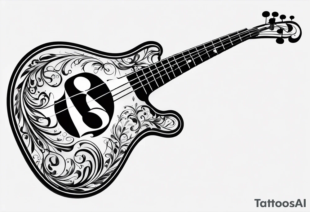 bass clef tattoo idea