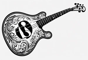 bass clef tattoo idea