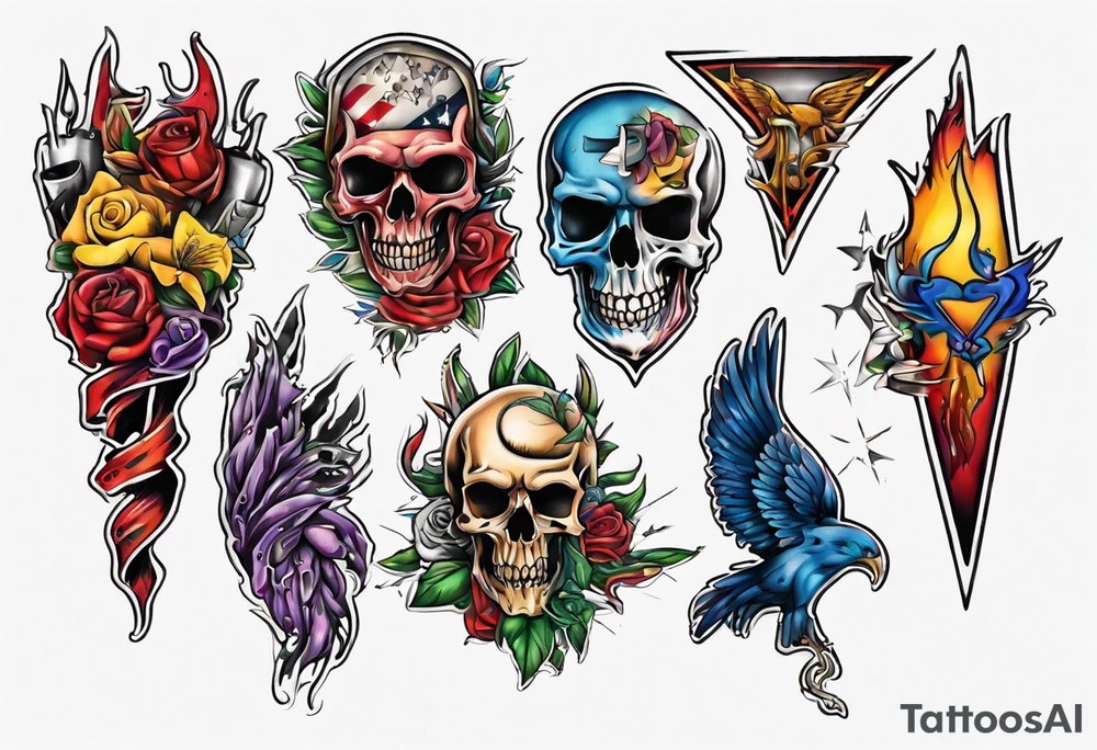 Massachusetts pride colors tattoo idea