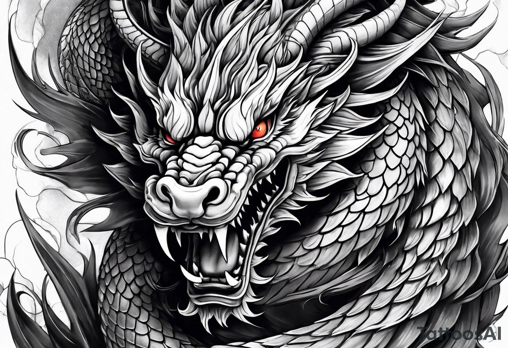 Chinese dragon, ares tattoo idea
