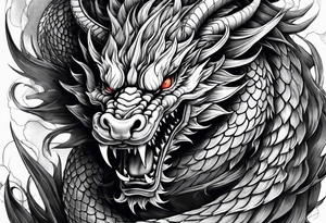 Chinese dragon, ares tattoo idea