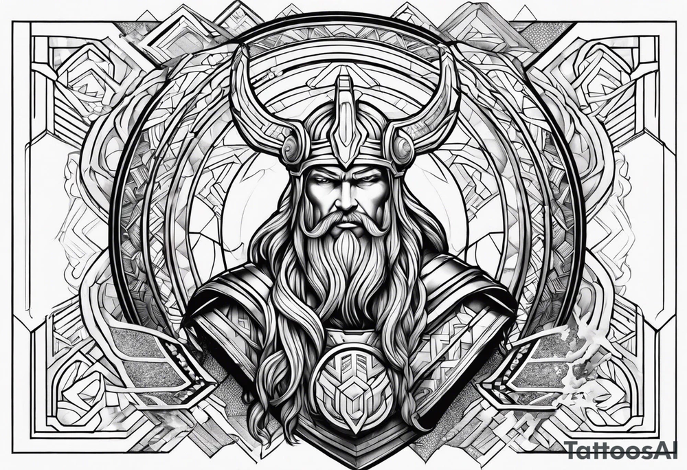 Rainbow and thor tattoo idea