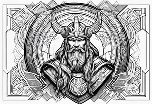 Rainbow and thor tattoo idea