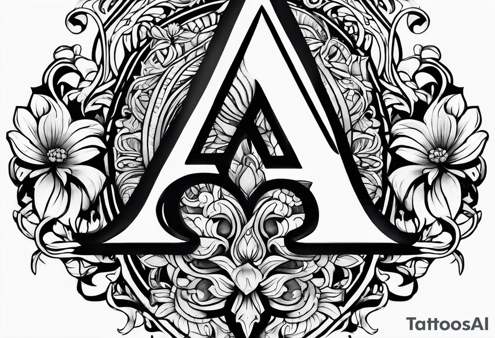 five letter a's tattoo idea