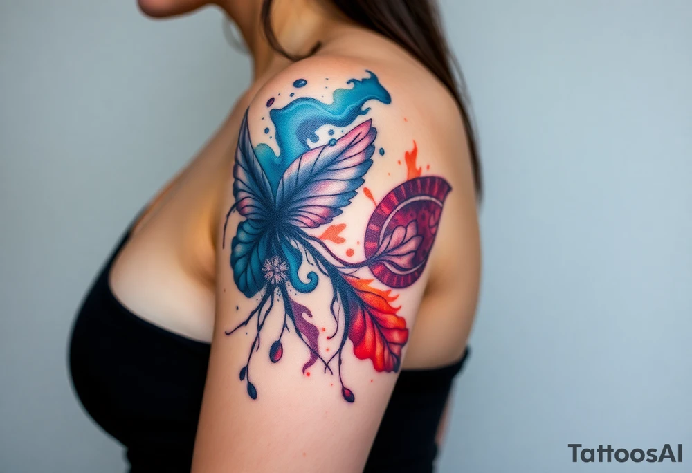 uma tatuagem que expresse a filosofia do bem e do mal tattoo idea