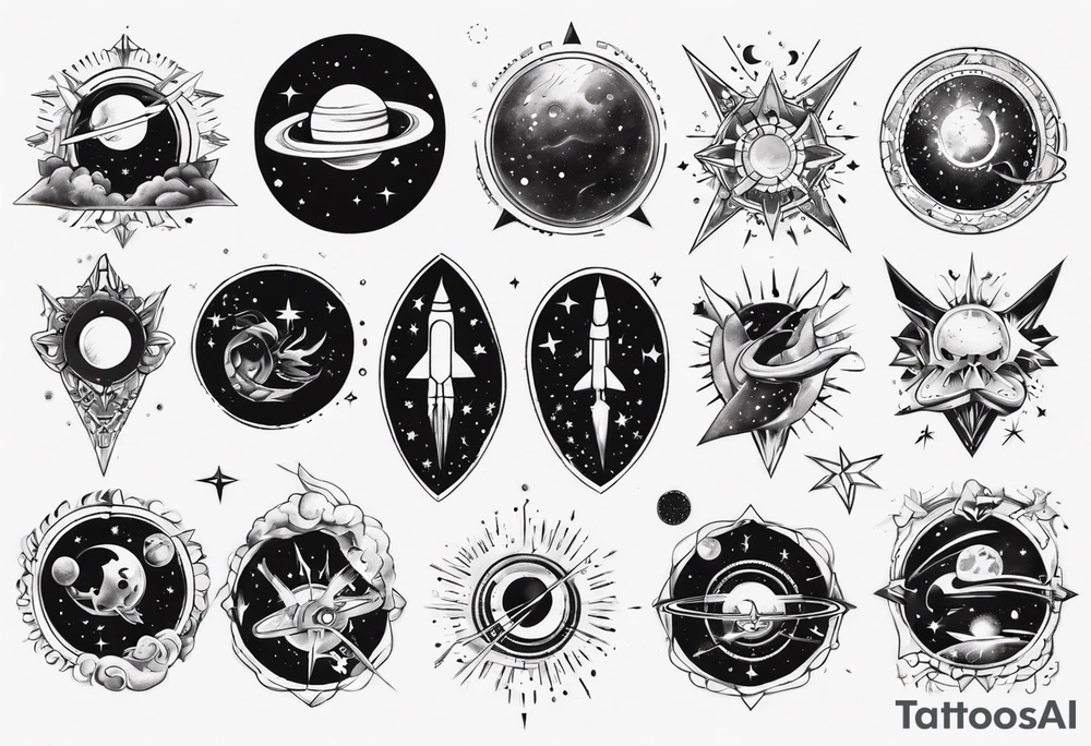 Space tattoo idea