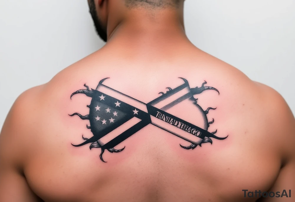 Trinidad and Tobago theme tattoo idea