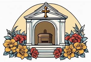 jesus tomb


vintage flowers
old school vintage simple traditional design 



bold color simple tattoo idea