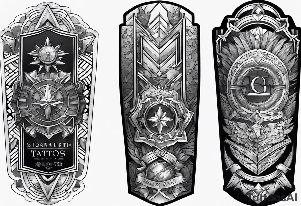 Military sleeve tattoo idea