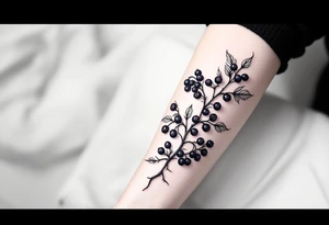 Blackberry vine to Arab around an arm tattoo idea